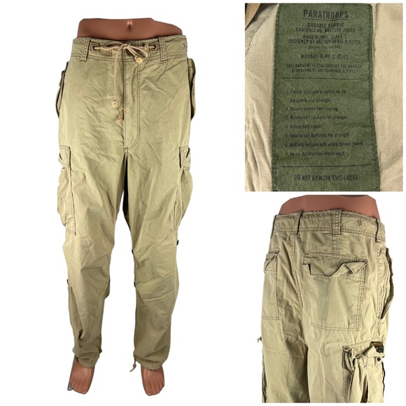 Vintage Abercrombie & Fitch Paratrooper Military Cargo...
